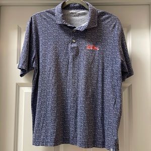 Peter Millar Ole Miss Rebels seaside polo shirt size medium